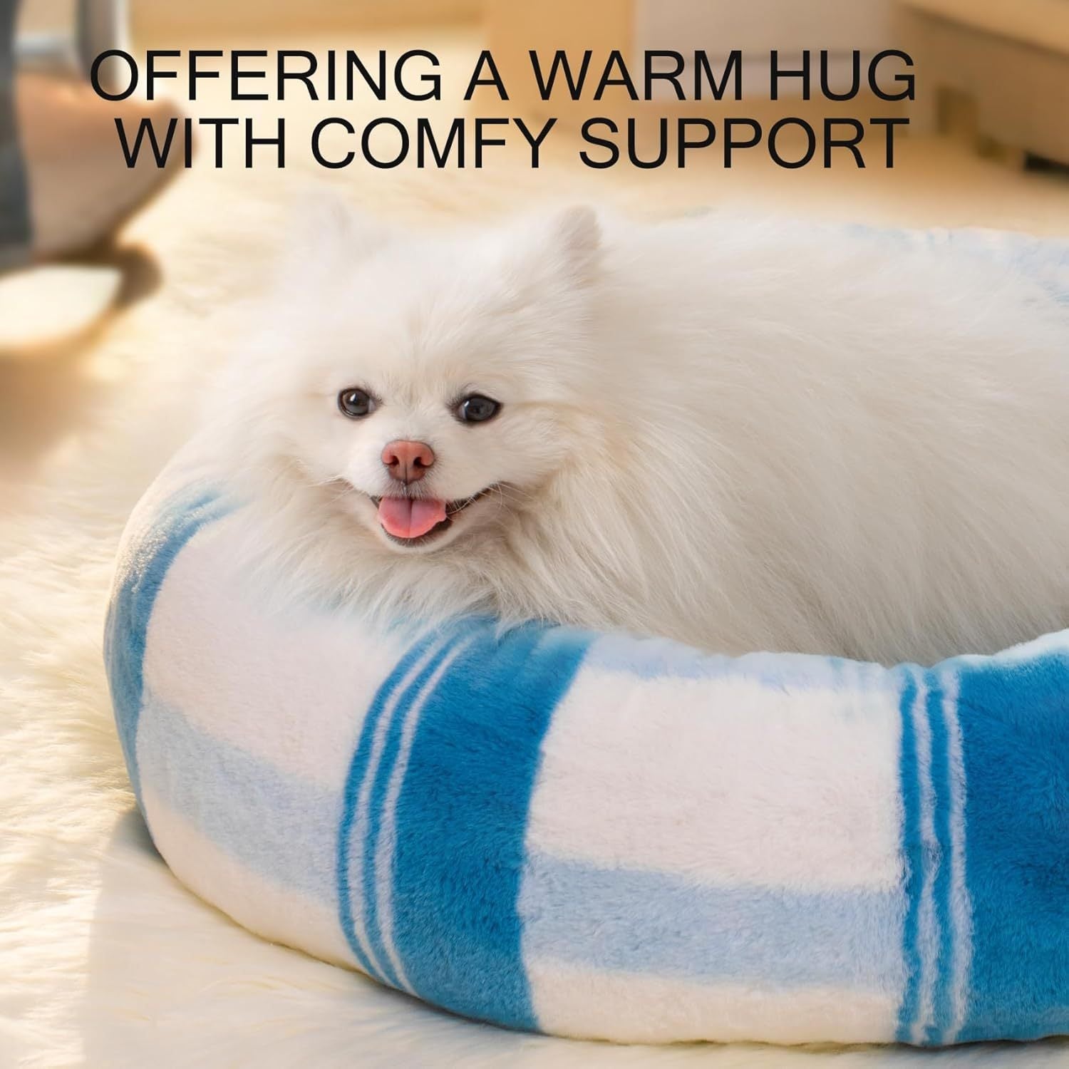Vastora Anxiety Calming Plush Pet Bed