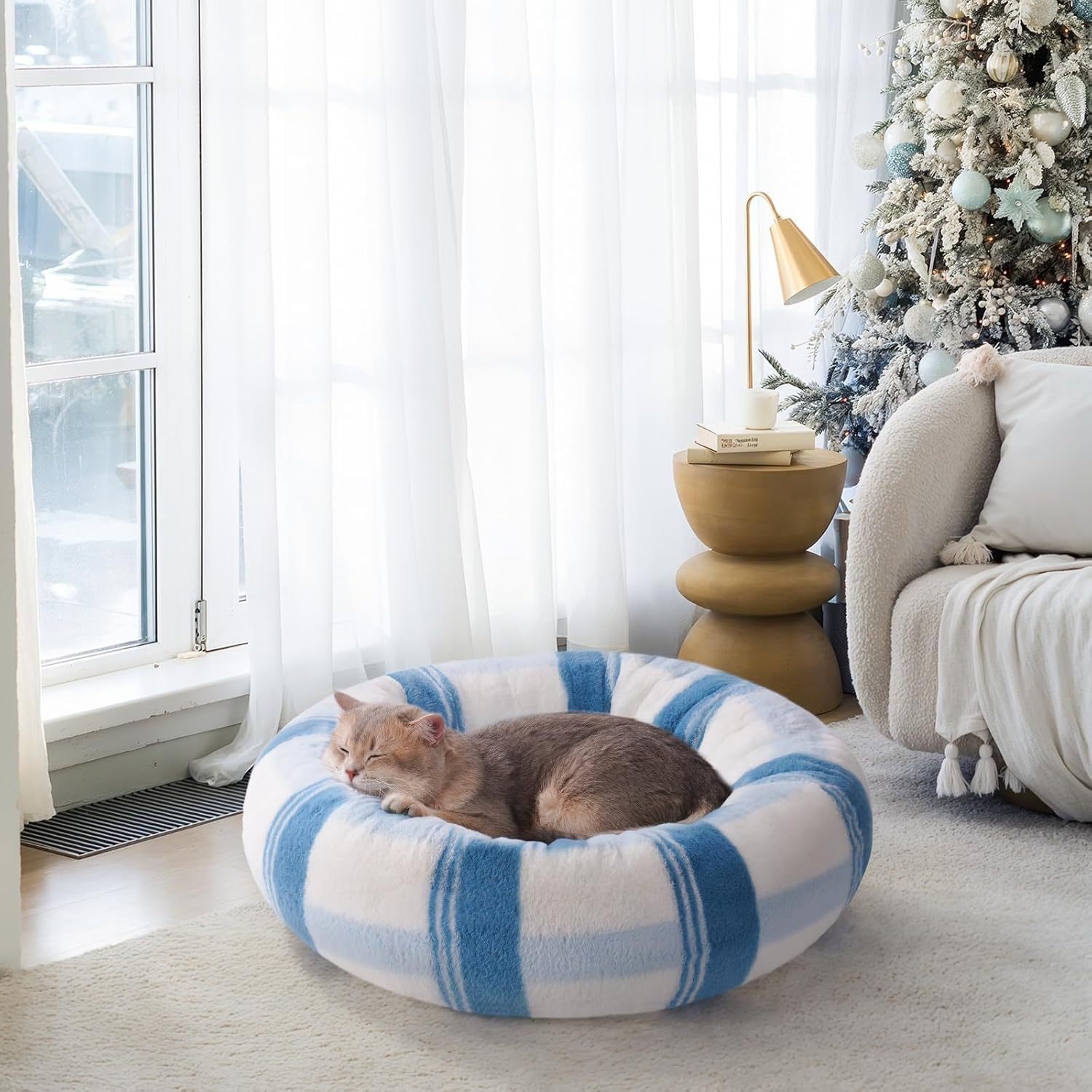 Vastora Anxiety Calming Plush Pet Bed